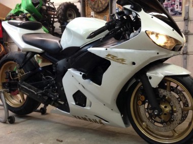 Cheap 2005 Yamaha YZF 600 R6 Motorcycle Fairings - White Gold Canada