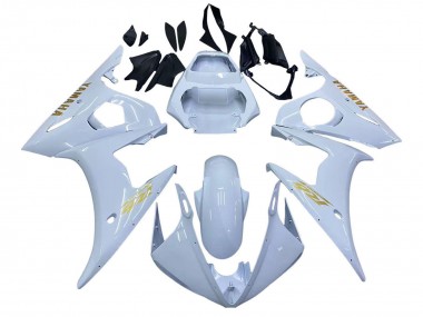 Cheap 2005 Yamaha YZF 600 R6 Motorcycle Fairings - White Gold Canada