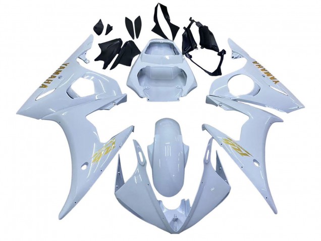 2005 Yamaha YZF 600 R6 Motorcycle Fairings - White Gold Canada