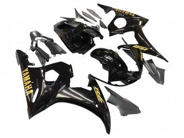 Cheap 2005 Yamaha YZF 600 R6 Motorcycle Fairings - Black Gold Canada