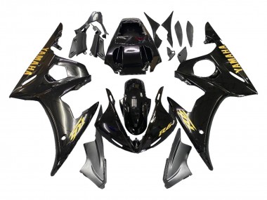 Cheap 2005 Yamaha YZF 600 R6 Motorcycle Fairings - Black Gold Canada
