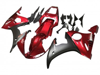 Cheap 2005 Yamaha YZF 600 R6 Motorcycle Fairing - Red Matte Black Canada