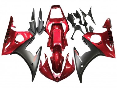 Cheap 2005 Yamaha YZF 600 R6 Motorcycle Fairing - Red Matte Black Canada