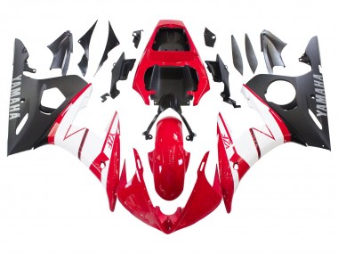 Cheap 2005 Yamaha YZF 600 R6 Motorcycle Fairings - Red White Matte Black Canada