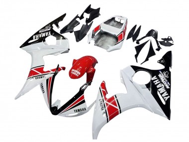 Cheap 2005 Yamaha YZF 600 R6 Motorcycle Fairings - White Black Red Motul Canada