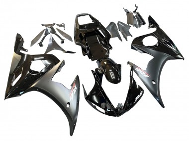 Cheap 2005 Yamaha YZF 600 R6 Motorcycle Fairings - Glossy Black Matte Black Gold Canada
