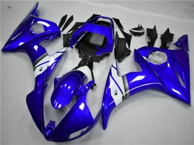 Cheap 2005 Yamaha YZF 600 R6 Motorcycle Fairings - Blue White Canada