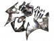 2005 Yamaha YZF 600 R6 Motorcycle Fairings - Matte Black Grey Geometric Canada