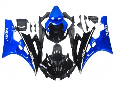 Cheap 2006-2007 Yamaha YZF 600 R6 Motorcycle Fairings - Blue Glossy Black Canada