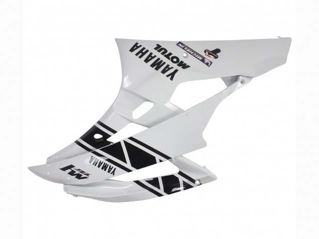 2006-2007 Yamaha YZF 600 R6 Motorcycle Fairings - White Glossy Black Motul Michelin Canada