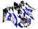 2006-2007 Yamaha YZF 600 R6 Motorcycle Fairings - White Blue Black Fimer Volvo Yamalube Sterilgarda Canada
