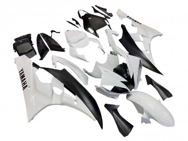 Cheap 2006-2007 Yamaha YZF 600 R6 Motorcycle Fairings - White Matte Black Canada