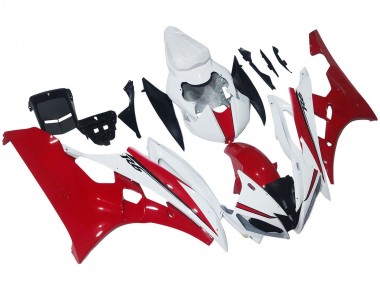 Cheap 2006-2007 Yamaha YZF 600 R6 Motorcycle Fairings - White Red Canada