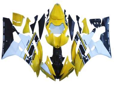 Cheap 2006-2007 Yamaha YZF 600 R6 Motorcycle Fairings - Yellow White Glossy Black Motul Canada