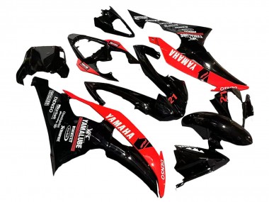 Cheap 2008-2016 Yamaha YZF 600 R6 Motorcycle Fairings - Red Glossy Black DENSO Yamalube 21 Canada