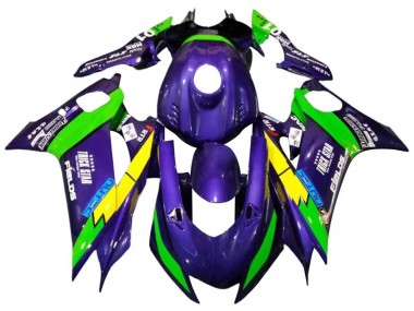 Cheap 2017-2023 Yamaha YZF 600 R6 Motorcycle Fairings - Green Purple Yellow Black Trick Star Canada