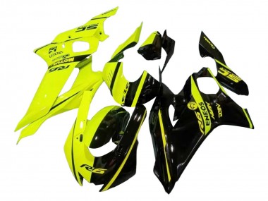 Cheap 2017-2023 Yamaha YZF 600 R6 Motorcycle Fairings - Neon Yellow Glossy Black Split Canada