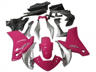 Cheap 2011-2015 Honda CBR250RR Motorcycle Fairing Kits - Silver Pink Canada