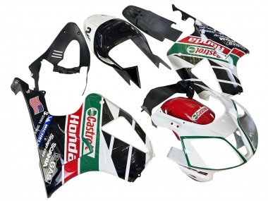 Cheap 2000-2006 Honda VTR1000 Motorcycle Fairings - White Red Green Glossy Black Castrol Canada