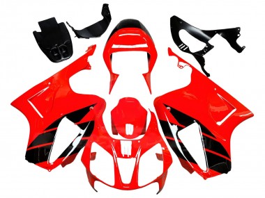 Cheap 2000-2006 Honda VTR1000 Motorcycle Fairings - Red Glossy Black Stripe Canada