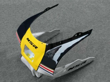 Cheap 1988-1989 Honda NSR250R Motorcycle Fairings - White Yellow Gold Glossy Black Canada