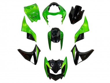 Cheap 2003-2006 Kawasaki Z1000 Motorcycle Fairings - Green Glossy Black Canada