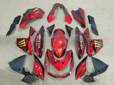 Cheap 2010-2013 Kawasaki Z1000 Motorcycle Fairings - Red Glossy Black Green Monster Canada