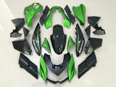 Cheap 2010-2013 Kawasaki Z1000 Motorcycle Fairings - Green Glossy Black Canada