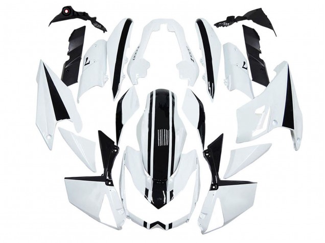 2010-2013 Kawasaki Z1000 Motorcycle Fairings - White Black Canada