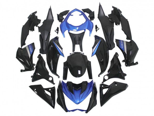 2014-2019 Kawasaki Z1000 Motorcycle Fairings - Blue Glossy Black Canada