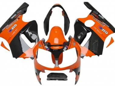Cheap 2000-2001 Kawasaki ZX12R Motorcycle Fairings - Orange Black Elf Michelin Canada