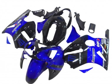 Cheap 2000-2001 Kawasaki ZX12R Motorcycle Fairings - Glossy Black Blue Monster Canada