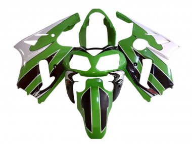 Cheap 2002-2006 Kawasaki ZX12R Motorcycle Fairings - White Green Black Canada