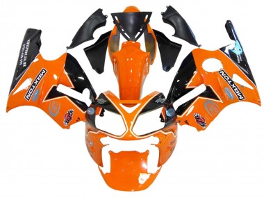 Cheap 2002-2006 Kawasaki ZX12R Motorcycle Fairings - Orange Yellow Black Elf Maxton Canada