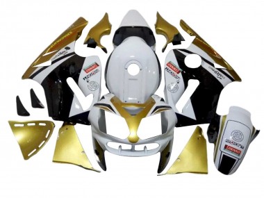 Cheap 2002-2006 Kawasaki ZX12R Motorcycle Fairings - White Gold Black Red Denso Canada