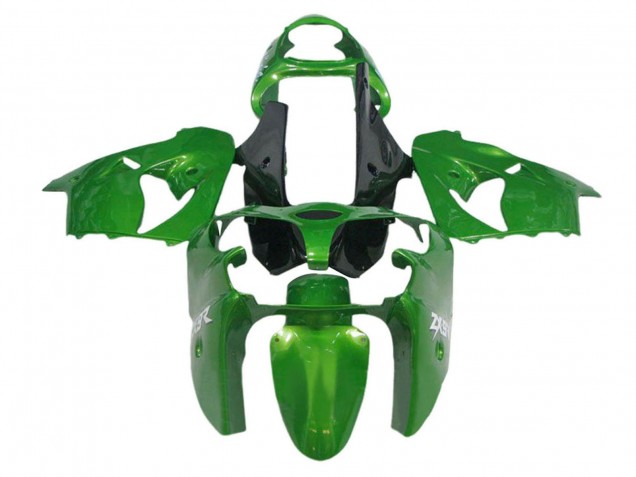 2002-2006 Kawasaki ZX12R Motorcycle Fairings - Green Black Canada