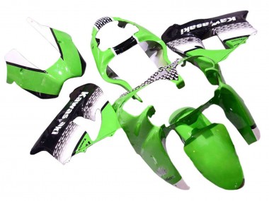Cheap 2000-2001 Kawasaki ZX9R Motorcycle Fairings - Green White Black Canada