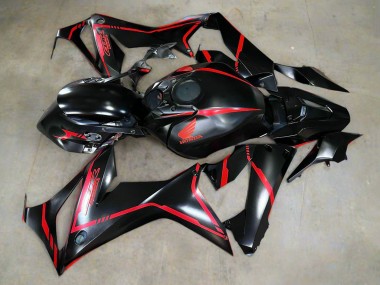 Cheap 2019-2020 Honda CBR650R Motorcycle Fairings - Glossy Black Red Stripe Canada