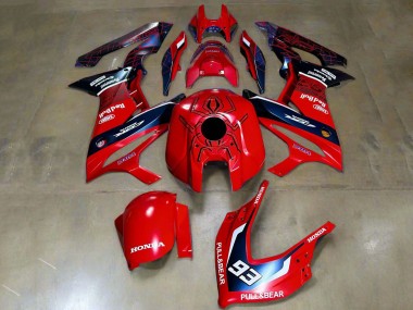 Cheap 2019-2020 Honda CBR650R Motorcycle Fairings - Red White Dark Blue HRC Pull&Bear 93 Canada