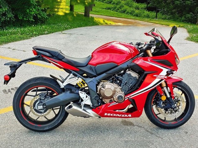 2019-2020 Honda CBR650R Motorcycle Fairings - Red White Black Stripe Canada