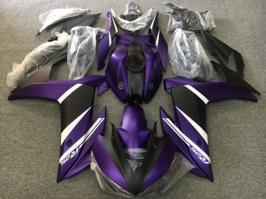 Cheap 2015-2018 Yamaha YZF R3/R25 Motorcycle Fairings - White Purple Matte Black Canada