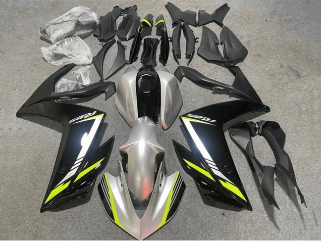 2015-2018 Yamaha YZF R3/R25 Motorcycle Fairings - Silver Yellow Black Canada