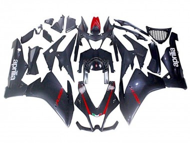 Cheap 2009-2015 Aprilia RSV4 1000 Motorcycle Fairings - Black Faux Carbon Fiber Red Canada