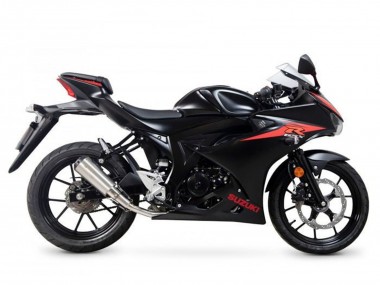 Cheap 2017-2025 Suzuki GSXR125 Motorcycle Fairings - Black Red Stripe Canada