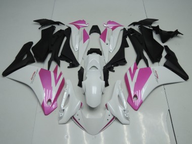 Cheap 2002-2006 Honda CBR125R Motorcycle Fairings - White Pink Matte Black Canada