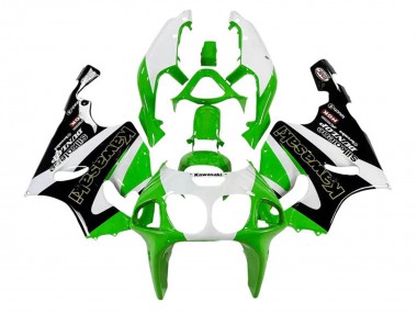 Cheap 1996-2003 Kawasaki ZX7R Motorcycle Fairings - White Green Black Gold Silkolene Dunlop Canada