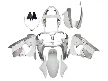 Cheap 2002-2003 Kawasaki ZX9R Motorcycle Fairings - White Silver Canada