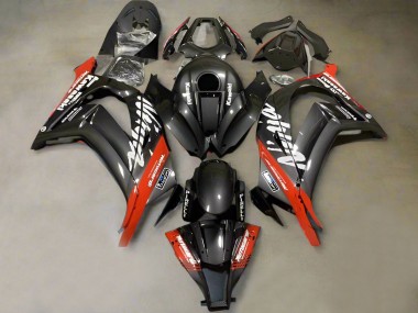 Cheap 2011-2015 Kawasaki ZX10R Motorcycle Fairings - Faux Carbon Fiber Red White Canada