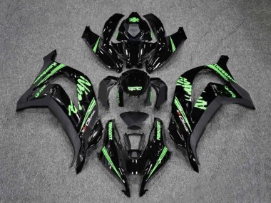 Cheap 2016-2020 Kawasaki ZX10R Motorcycle Fairings - Glossy Black Green Canada