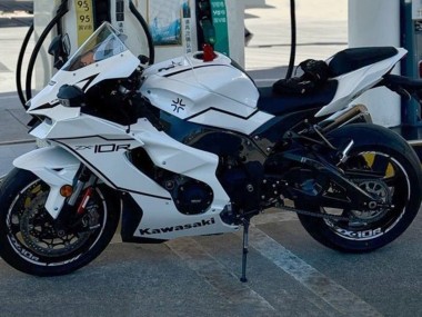 Cheap 2021-2026 Kawasaki ZX10R Motorcycle Fairings - White Black Stripe Canada